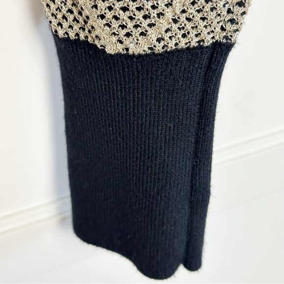 Zara Metallic Cardigan Button Front Geometric Momcore Academia - Picture 11 of 15